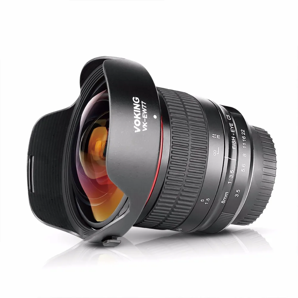 

VOKING VK 8mm f3.5 Fisheye Ultra Wide Lens for NIKON D3400 D5300 D3200 D5200 D5600 D5000 D7200 D60 D850 with APS-C/Full Frame