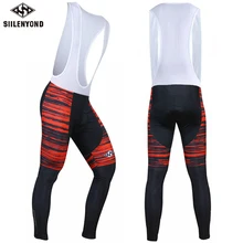 Siilenyond зимние красные велосипедные брюки мужские гелевые велосипедные брюки длинные Ciclismo мужская женская теплая флисовая велосипедная одежда