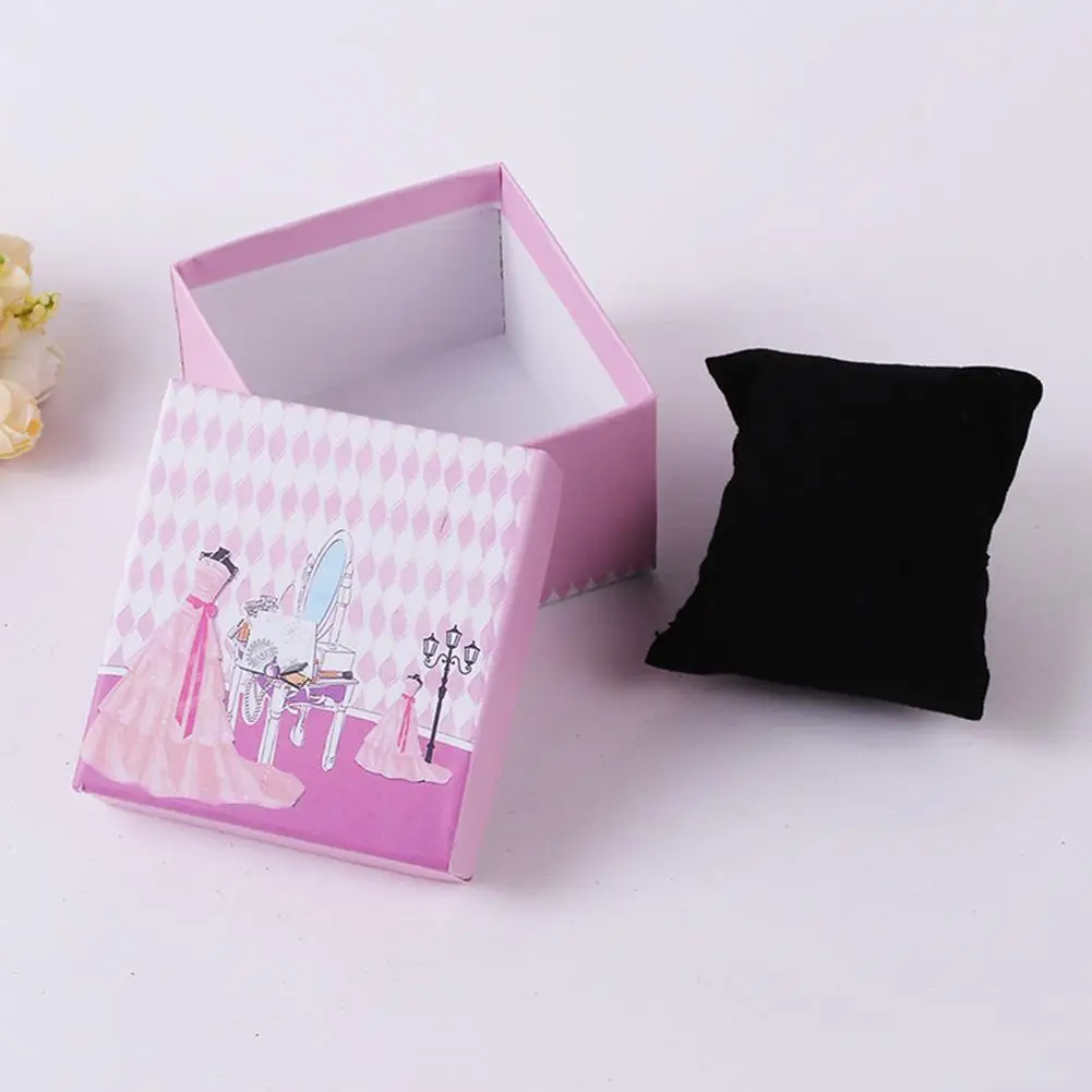 Коробка для часов для девочек, коробка для ювелирных изделий, прочная подарочная упаковка, коробка для колец, инновационная упаковочная