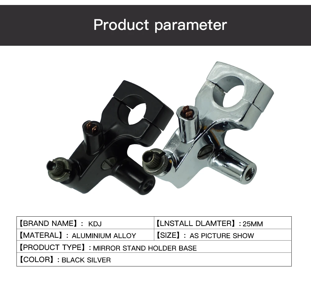 " 25 мм мотоциклетное зеркальное основание Крепление скутер левый рычаг сцепления окунь держатель кронштейн для Honda Shadow VT600 750 VF750 1100