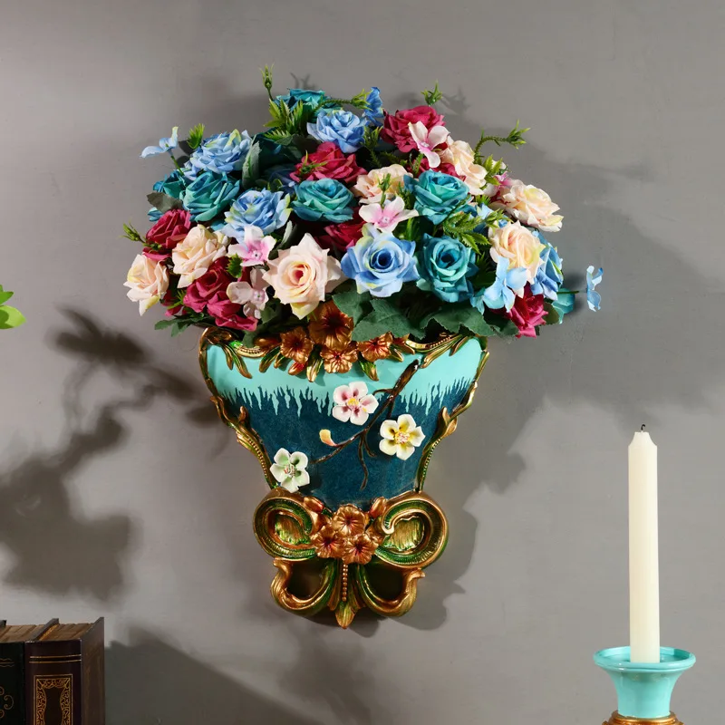 

fashion simple drawing room wall flowerpot decorate TV setting hanging drop (wall) hanging originality house and home