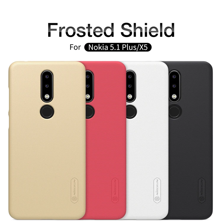 For Nokia X5 case Original NILLKIN Frosted shield Phone 5.1 plus Case + Screen protector Film |