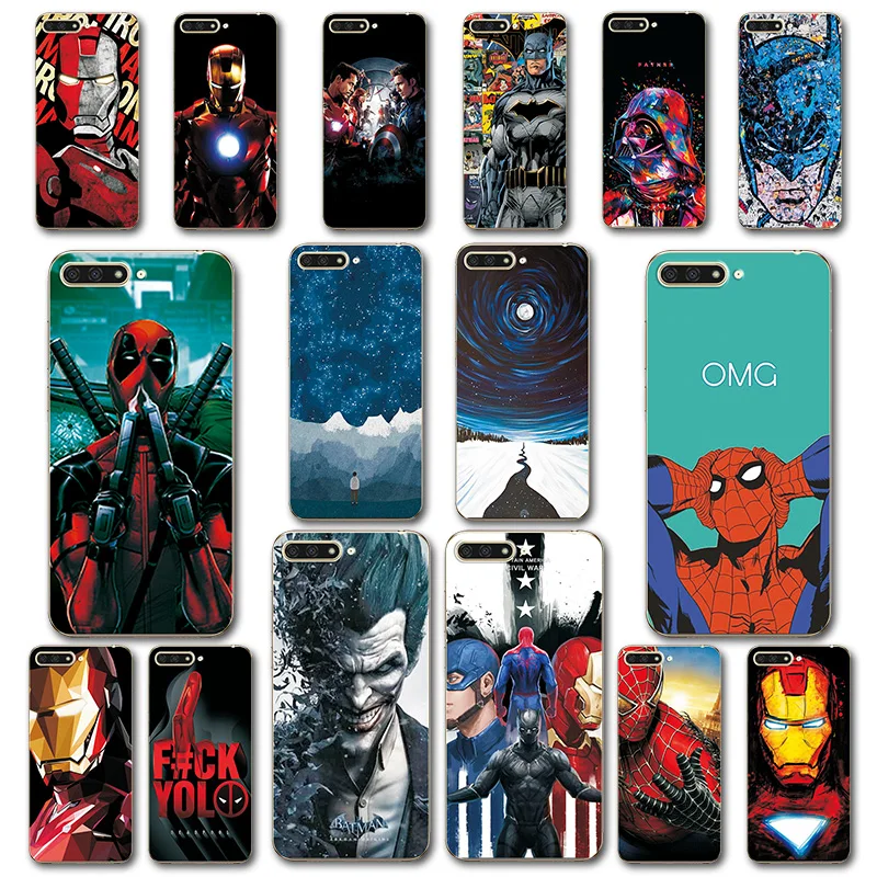

Phone Case Coque For Huawei Honor 7C Cover Silicone Novelty Capa For Huawei Honor 7C Spiderman Cases Fundas Honor 7 C 5.99"