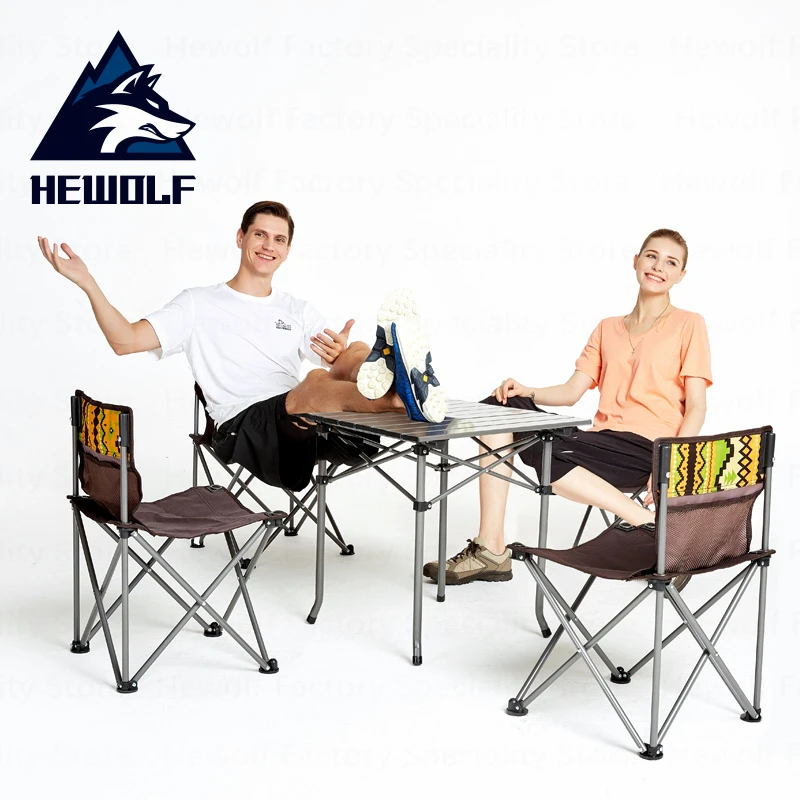 Hewolf في الهواء الطلق الصيد الكراسي الكراسي طاولة تخييم المحمولة مريحة نزهة كراسي قابلة للطي 4 كراسي في الهواء الطلق الصيد الشاطئ Hewolf في الهواء الطلق الصيد الكراسي الكراسي طاولة تخييم المحمولة مريحة نزهة كراسي قابلة للطي 4 كراسي في الهواء الطلق الصيد الشاطئ
