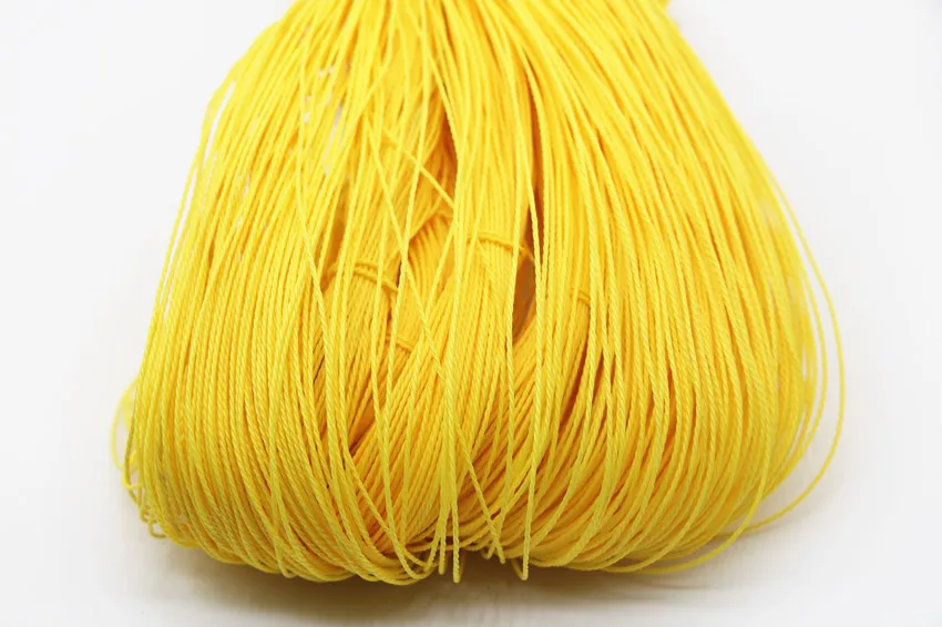 Waxed Cord 100 Meters Waxed Polyester Cord String Thread 1mm for Home Jewelry Bracelet Rope Home Textile Garment Bags DIY