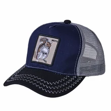 Новые бейсбольные кепки для мужчин и женщин, модная сельскохозяйственная Вышивка Животных, бейсболка в стиле хип-хоп, дышащая сетчатая солнцезащитная Кепка-бейсболка