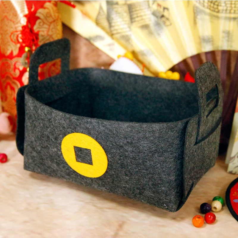 Китайский стиль стол Войлок коробка для хранения DIY фестиваль коробка конфет для украшения стола резка Войлок Материал посылка набор