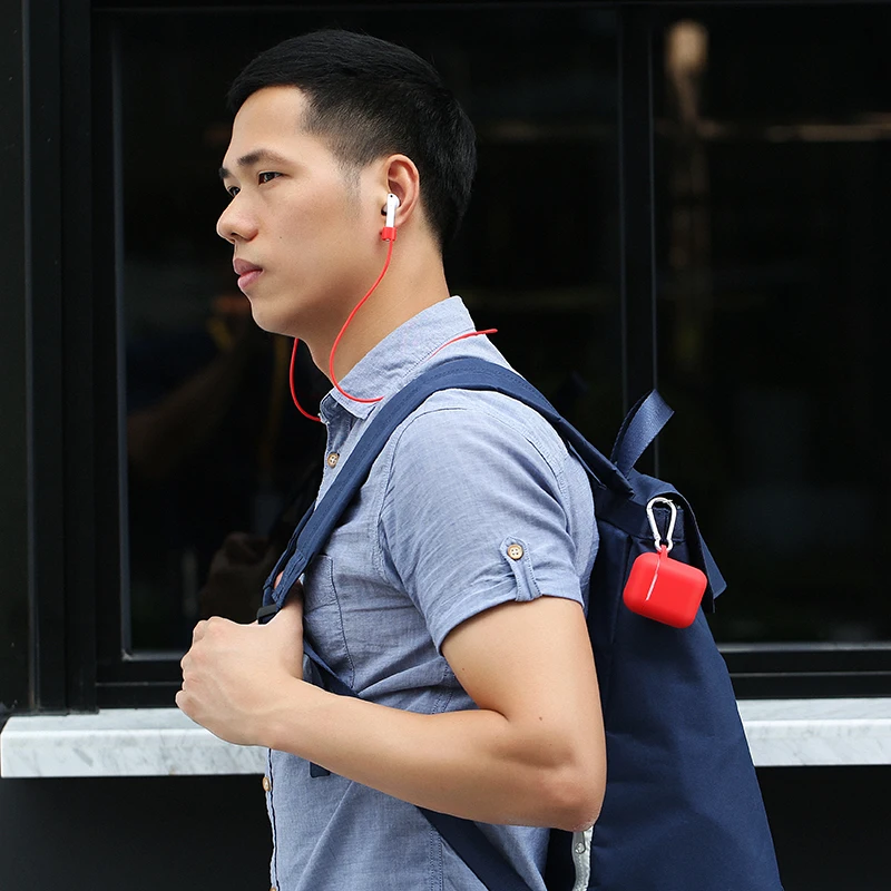 Чехол для наушников USAMS силиконовый чехол AirPods защитный светящийся беспроводных