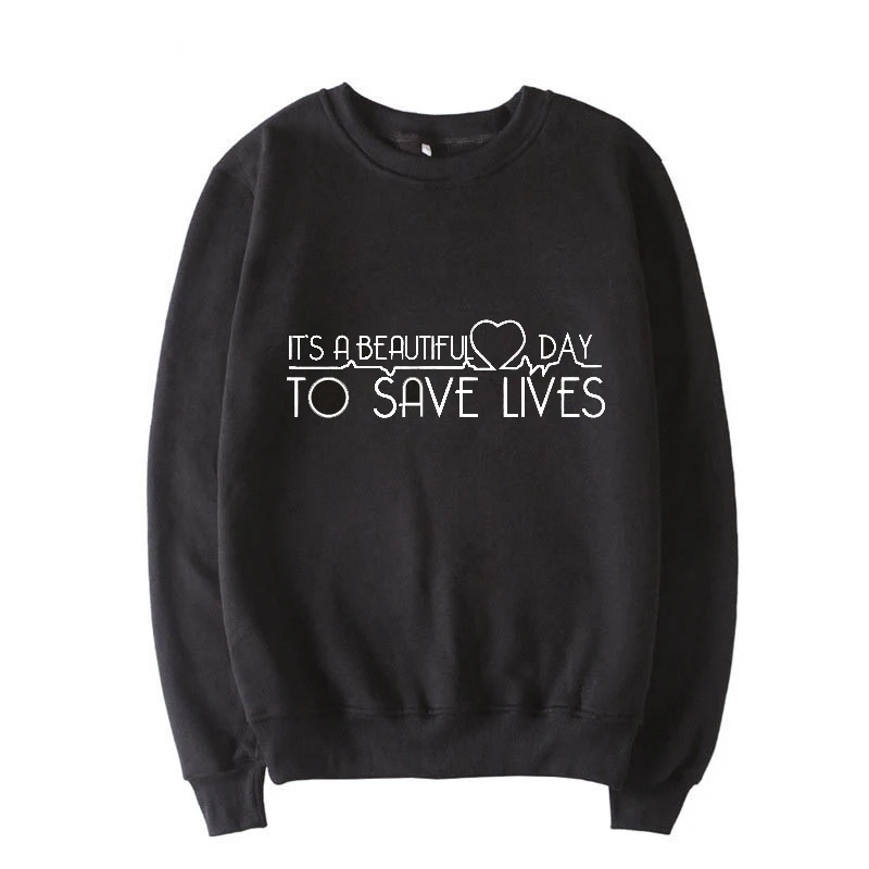 Это прекрасный день, чтобы спасти жизни Tumblr для женщин Зимний свитер повседневное для девочек Графический Футболка для женщин мода