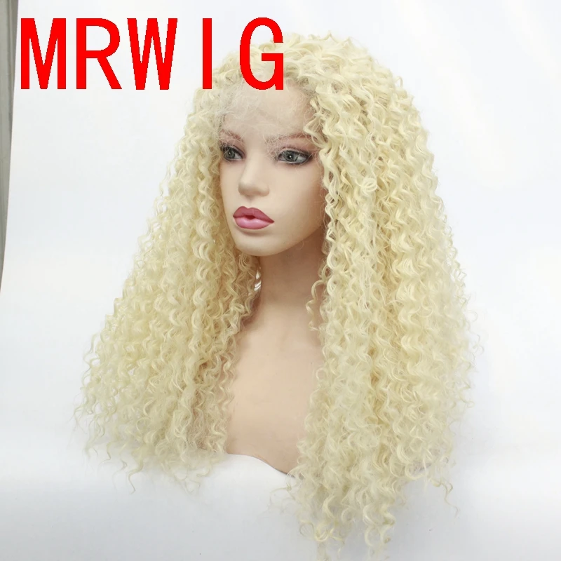 MRWIG длинный кудрявый парик из синтетического фронта, часть 26 дюймов, 180% denisty, красный цвет волос для женщин, часть - Цвет: #613