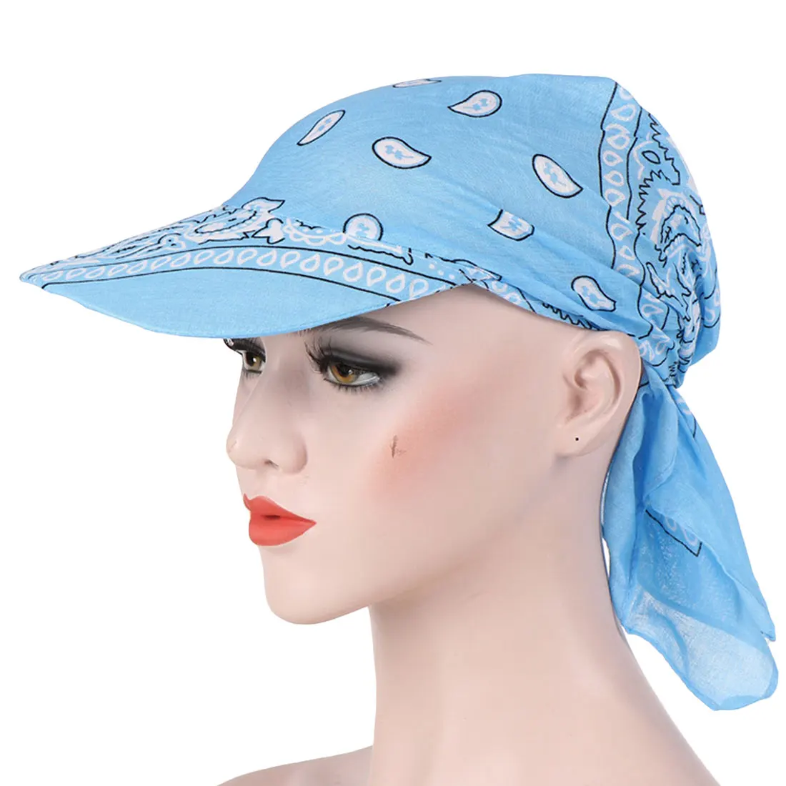Модная уличная шапка для наездника, женский и мужской шарф, Солнцезащитная шляпа Amoeba с принтом, головной убор, кепки, козырьки - Цвет: 10