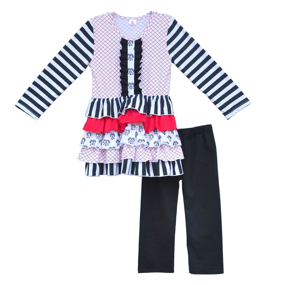 Mustard Pie Girls Fashion Clothing Sets Layers Ruffle Dress Legging