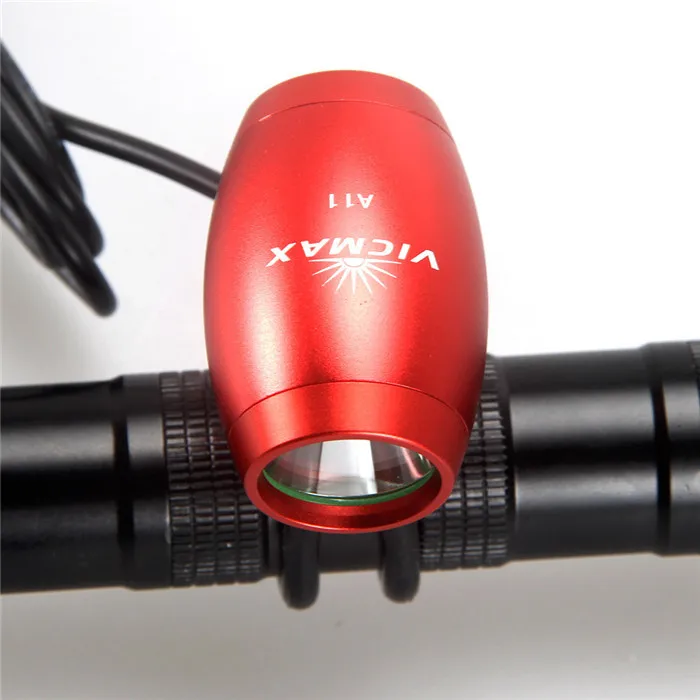 Мини Велоспорт велосипед свет 1800 люмен CREE XM-L2 LED Горный Велосипедные фары(не включают 8.4 В аккумулятор или зарядное устройство - Цвет: red