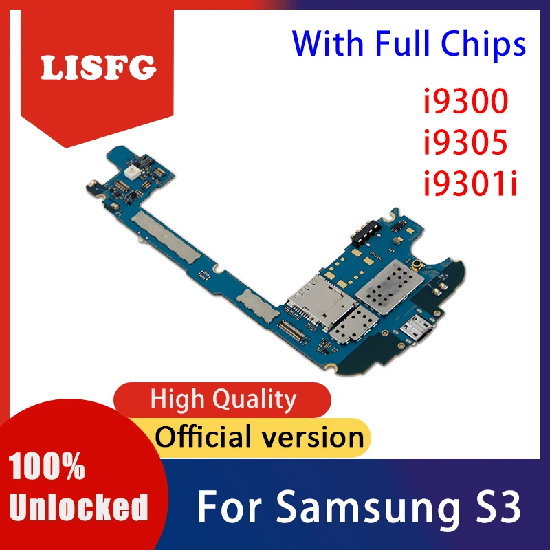 100% разблокированная полнофункциональная материнская плата для Samsung Galaxy S3 i9300 i9305
