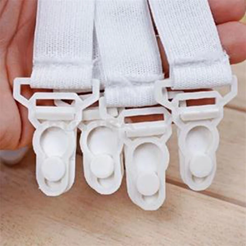 4Pcs/Set Nylon Elastic Cloth Belt Fasteners Set Home Adjustable Bed
