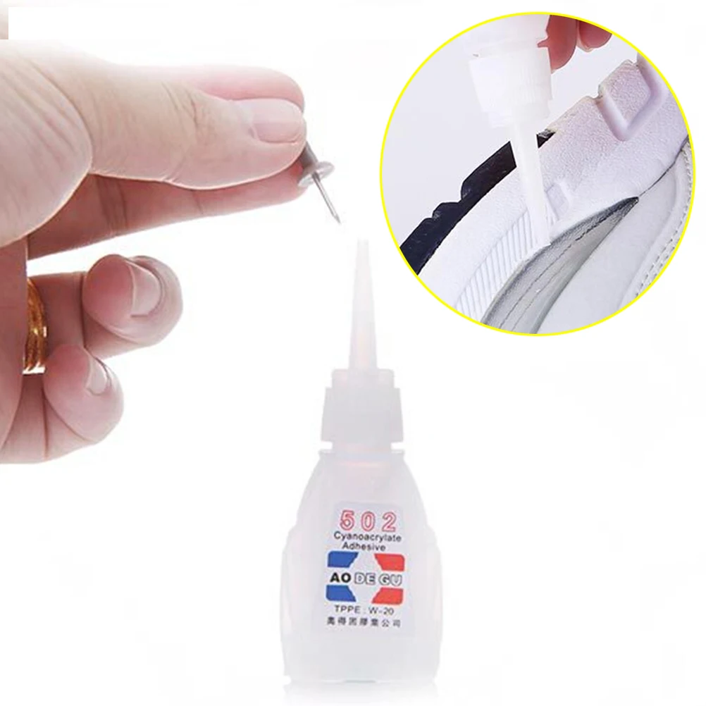 

502 Super Glue Cyanoacrylate Adhesive Strong Bond Fast Repair Tool Instant Quick-drying Glue For Leather Rubber Metal 2ML