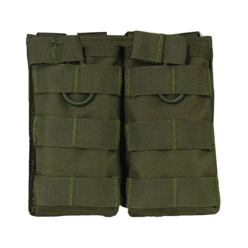 M4 один/двойной/тройной Molle подсумок тактический жилет нейлоновый картридж сумки жилет аксессуары сумка - Цвет: Green Double