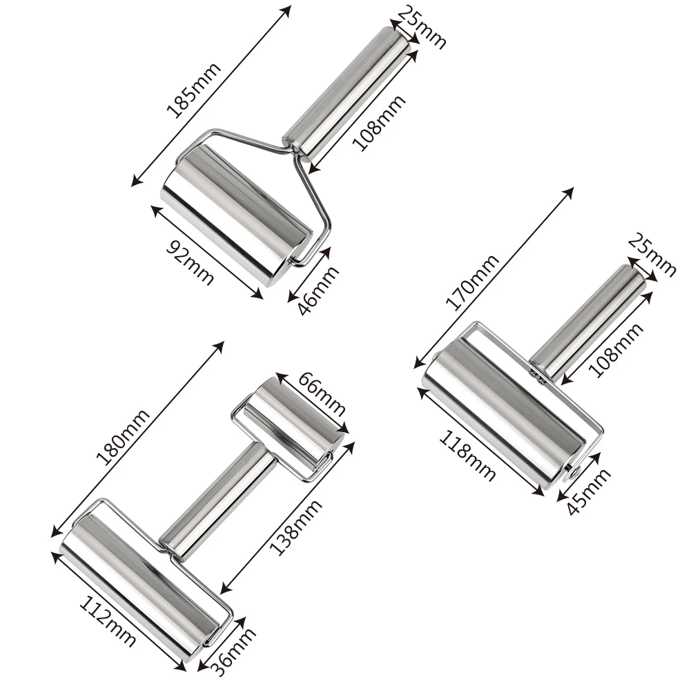 Т-образная Скалка из нержавеющей стали, инструмент для выпечки печенья, печенья, клецки, тесто для пиццы, кондитерский ролик
