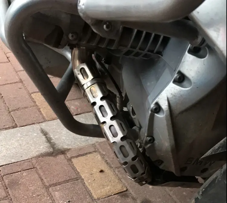

BikeGP Motorcycle Accessories for BMW R1200GS Water - cooled adventure muffler Protective cover Modified exhaust armor
