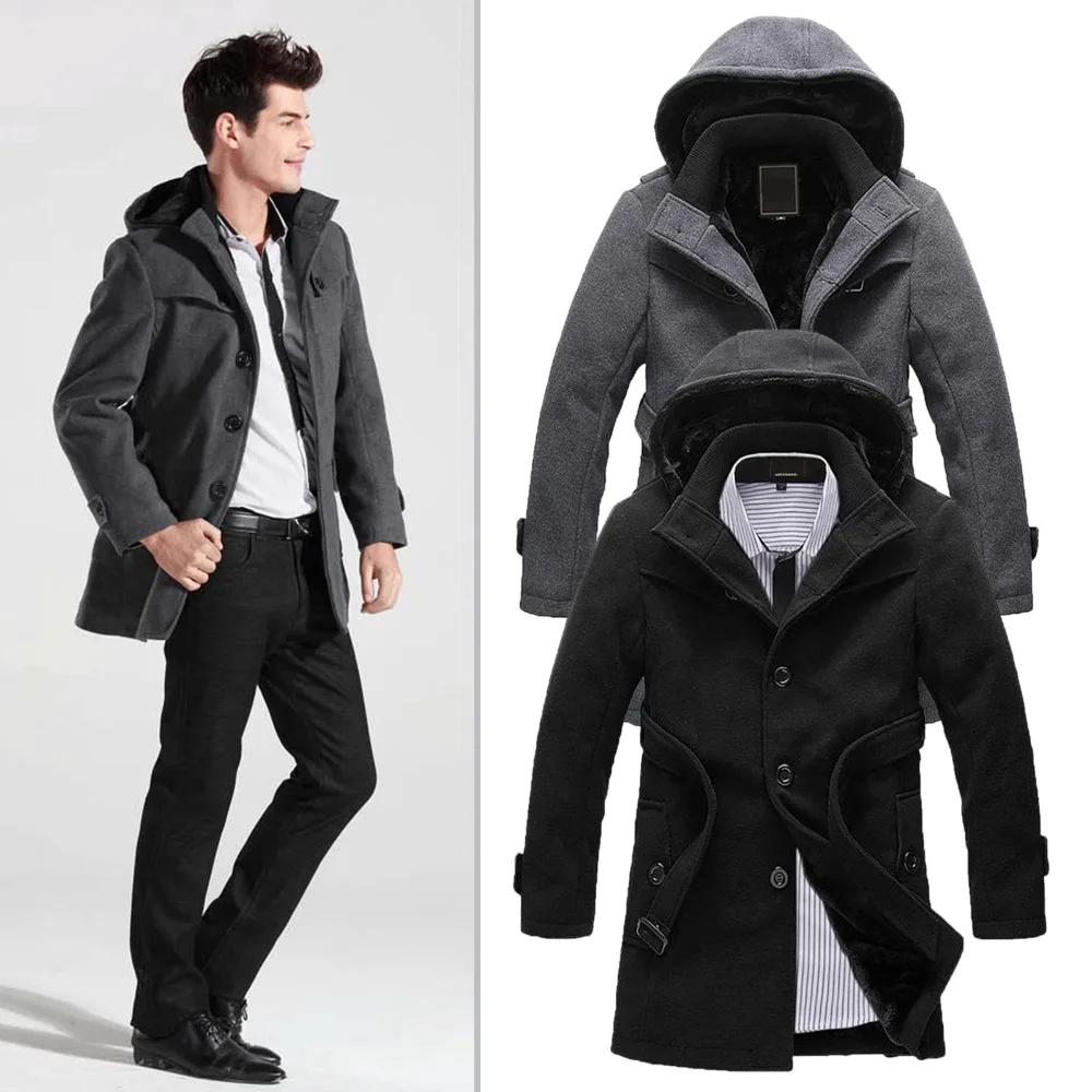fur peacoat mens