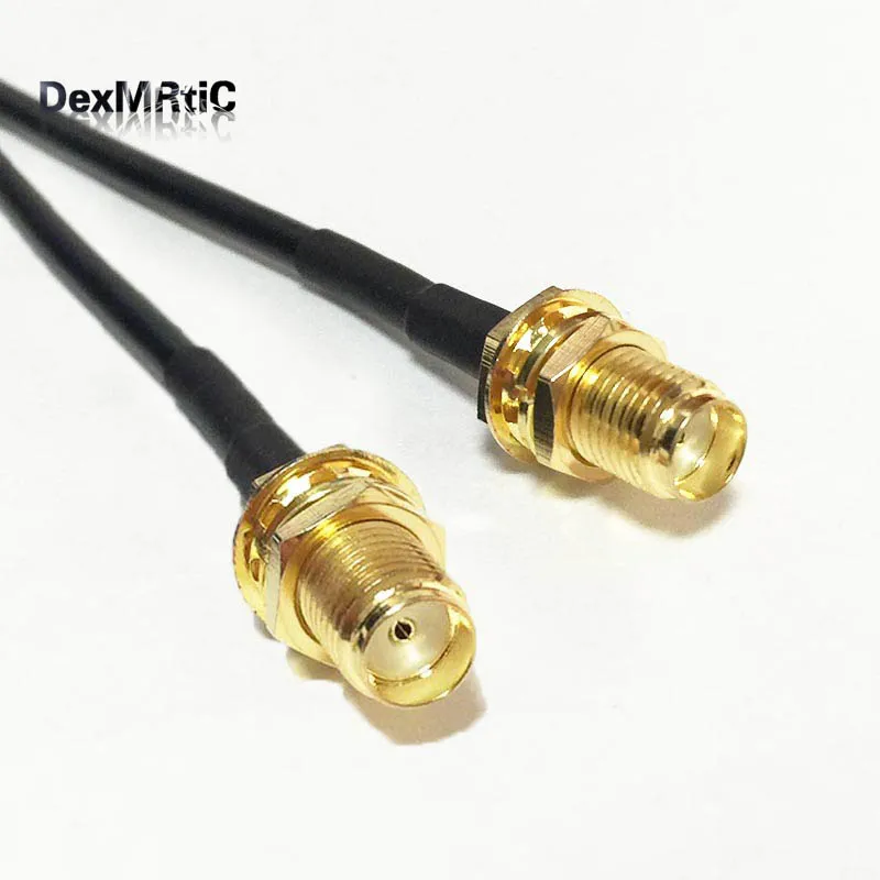 

1pc New SMA Female Jack nut To SMA Female Jack nut Connector RG174 Cable 20CM8" Adapter Wholesale Fast Ship