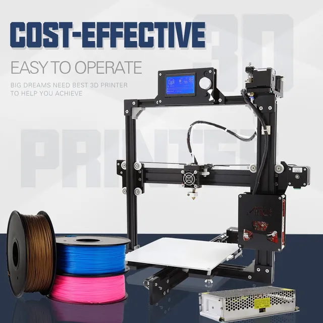 Cheap High quality reprap prusa i3 Anet A2 3d printer with plus size 220*270*220mm aluminum frame 0.4mm nozzle cheap diy 3d printers Cheap High quality reprap prusa i3 Anet A2 3d printer with plus size 220*270*220mm aluminum frame 0.4mm nozzle cheap diy 3d printers