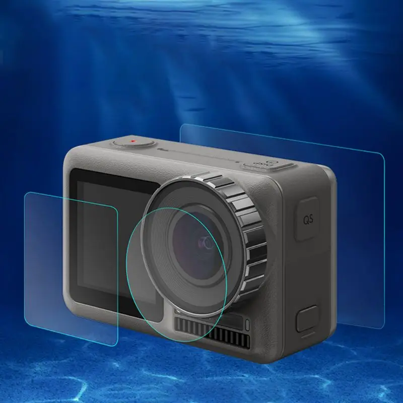 Защитная крышка для объектива из закаленного стекла для DJI Osmo Action Sports camera, аксессуары для защиты