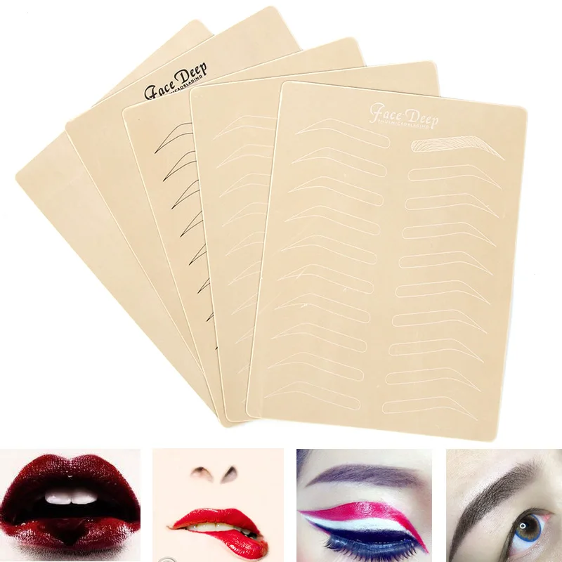 

Newest Microblading Latex Tattoo Eyebrow Practice Skin Eyebrow Cosmetic Permanent Makeup Eyebrow Skin Ink Tattoo Supplies