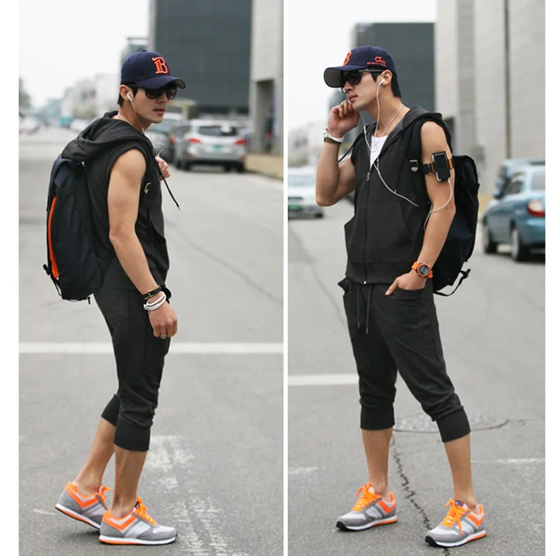 2015 new Men's Clothing Special Offer Direct Selling Male Sports Set