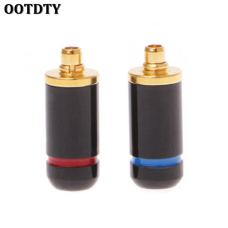 1 пара наушников OOTDTY черные/Серебристые коннекторы 3 2 мм для MMCX UE900 SE535 SE215 W10 W20