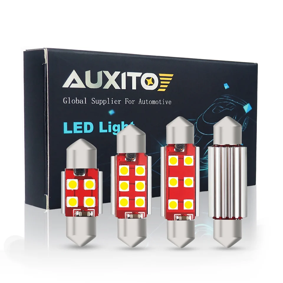 Bombillas LED Ftón C5W C10W Canbus: Luz Blanca Potente Para Interior