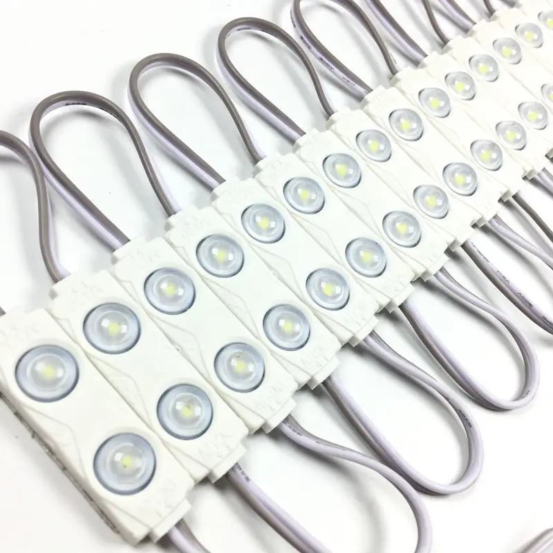 

500pcs/lot Constant Current SMD 2835 2 Leds 1.2W Injection LED Module Lens 160 Degree 12V Waterproof Advertising Light