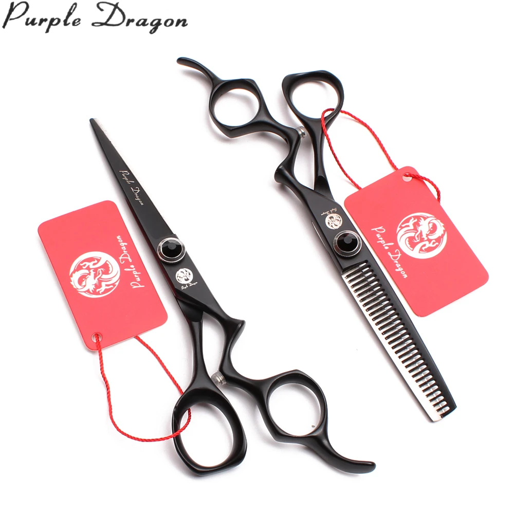 

Z9016 6'' 17.5cm Black Color Professional Human Hair Scissors Hairdressing Cutting Shears Thinning Scissors Hair Styling Tools