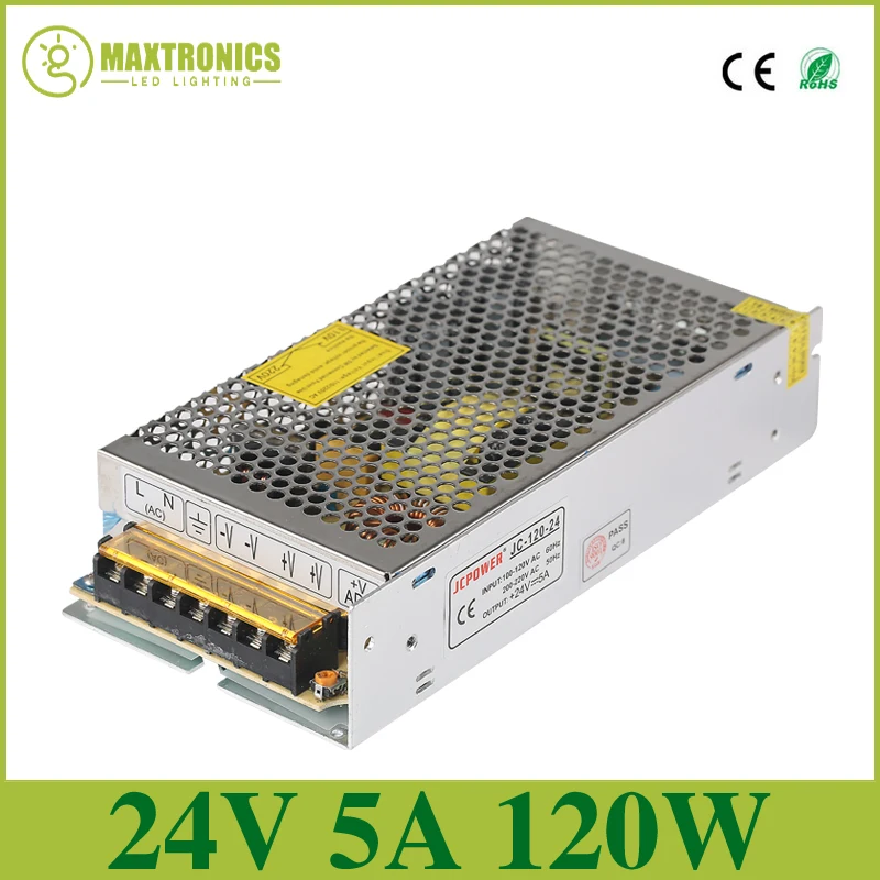 High Quality 24v 5a Dc Universal Regulated Switching Power Supply Use For Led Lamp Led Strip