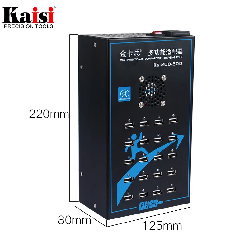 Universal 20 Port Smart USB Charger Combination Tool for Fast Charging 2A Computer, Mobile Phone,Battery Electronics