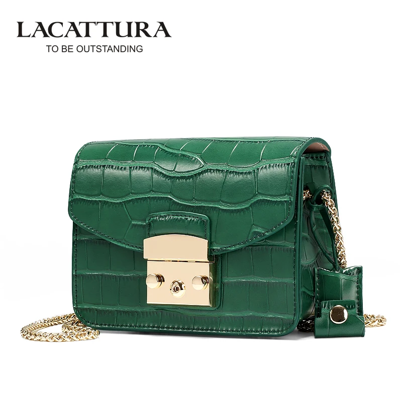 

A1342Women Designer Crocodile Print Shoulder Bag Metropolis Mini Messenger Bags With Lock Lady Small Chains Flap Bag Bolsas Sac