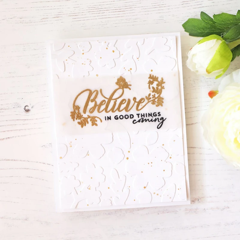 

Words Series Believe Transparent Clear Silicone Stamp Seal for DIY Scrapbooking Photo Album Decorative Card Making Clear Stamps