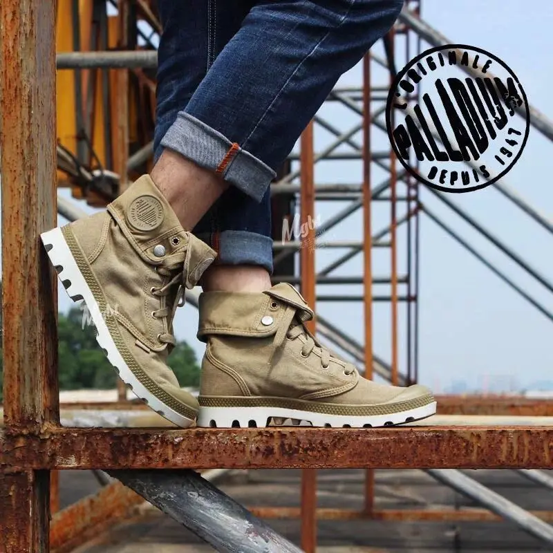 palladium boots women's baggy canvas boots