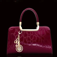 Модная брендовая женская сумка, лакированная кожа, сумки через плечо, женские сумки-мессенджеры, сумка-тоут, 4 цвета: красный, золотой, синий, черный