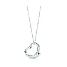nx2Free shipping, 2014 new popular high-end jewelry crystal jewelry necklace,silver heart pendant necklace