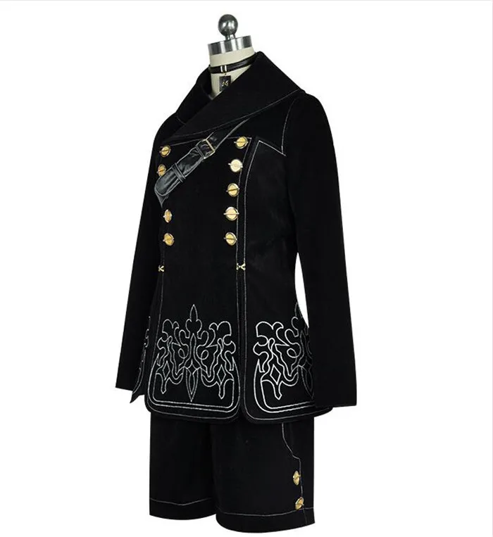 NieR Automata 9S костюмы для косплея для мужчин Необычные Вечерние наряды Пальто jorha NO.9 Тип S полный набор для Хэллоуина A449