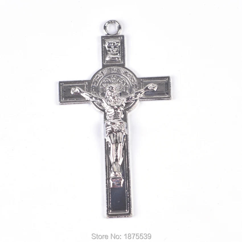 

High Quality Big Rosary St Benedict Cross Pendant For Man