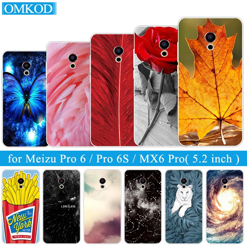 5 2-дюймовый чехол для Meizu Pro 6 Mx6 прозрачный мягкий из ТПУ силиконовый Pro6 s телефона |