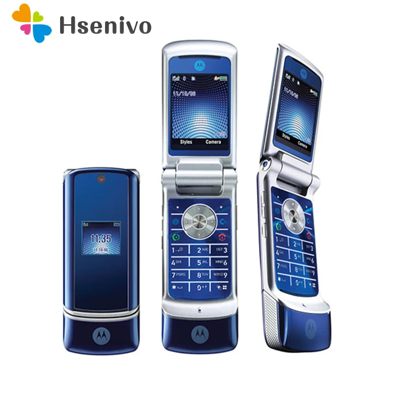 100% Оригинальный Motorola Krzr K1 флип открыл GSM Bluetooth MP3 fm-радио мобильный телефон отремонтированы Бесплатная доставка - изображение