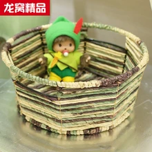 Главная экологичный бумаги корзина для хранения ZA KKA маленькая корзина ключ дистанционный пульт случае кукурузного початка корзина