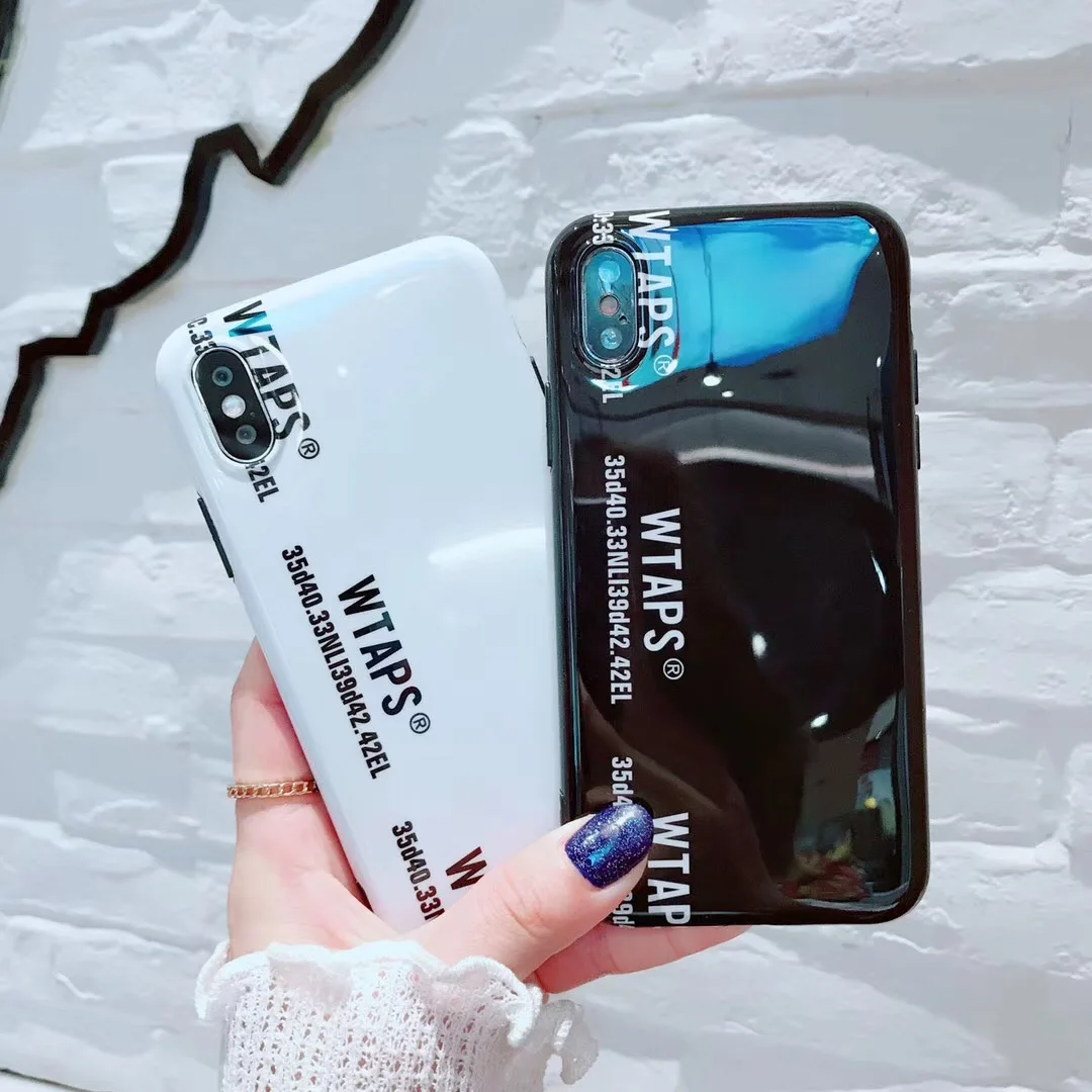 Японский роскошный модный Мягкий силиконовый чехол с логотипом Wtaps для iPhone 10 7X7 plus