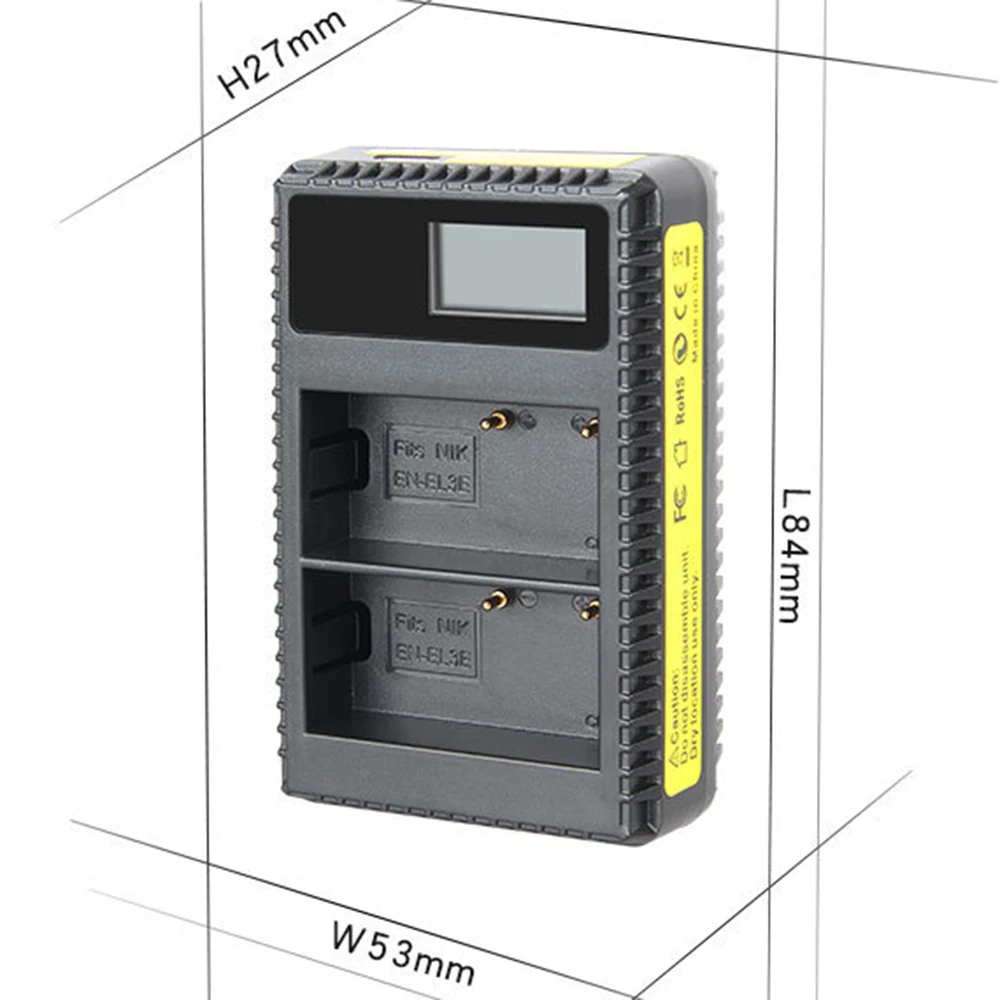 2 шт. EN-EL3e EN-EL3e ENEL3e en el3e Батареи для камеры + usblcd двойной Зарядное устройство для Nikon D50 D70 D80 D90 D100 D200 d300 D700 Z1