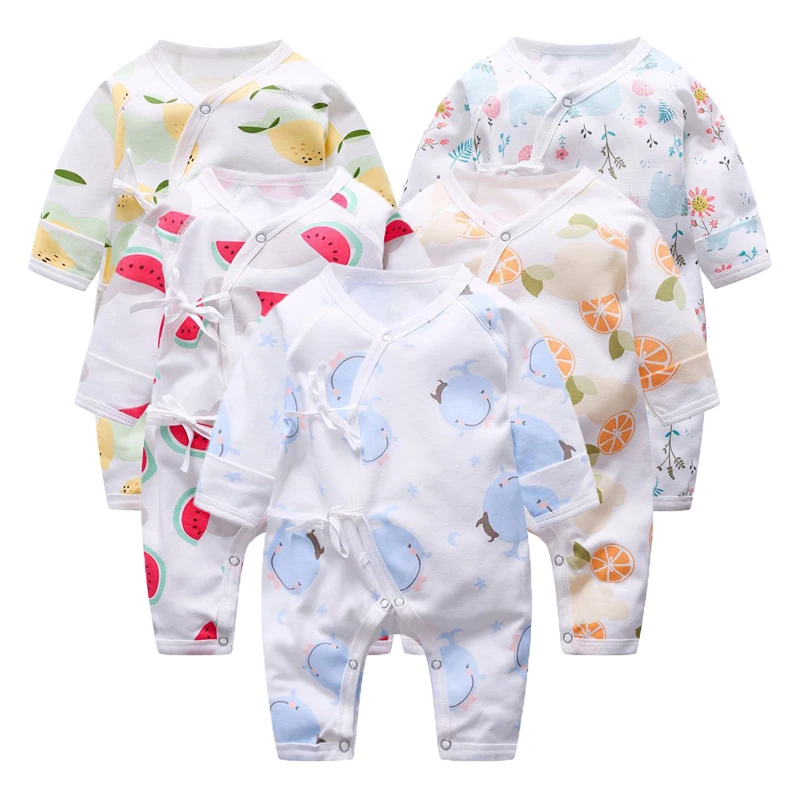 

2019 New Baby Boys Girls Summer Thin Cartoon Monk Clothes Newborn Baby Thin Cotton Cartoon Rompers Animal Costumes Roupas Pajama