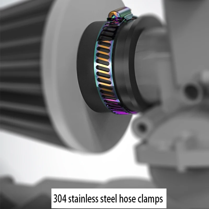 Хомуты Для Шланга 304 из нержавеющей стали, хомут для шланга, аксессуары для автомобиля и мотоцикла, регулируемый фиксированный зажим для мотокросса