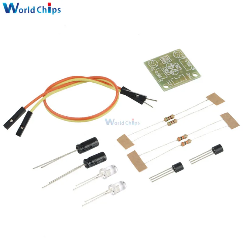 DIY Kit 5MM LED Simple Flash Light Circuit Simple flashing Leds Circuit
